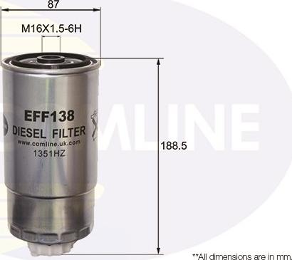 Comline EFF138 - Filtro carburante autozon.pro