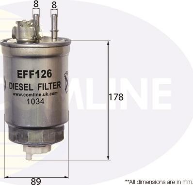 Comline EFF126 - Filtro carburante autozon.pro