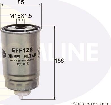 Comline EFF128 - Filtro carburante autozon.pro