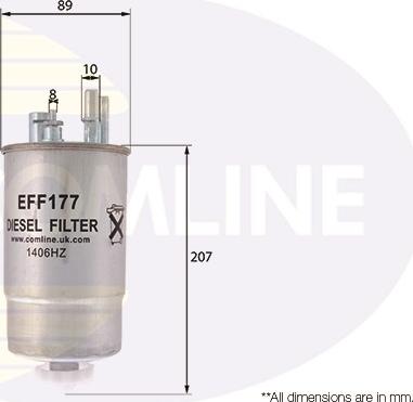 Comline EFF177 - Filtro carburante autozon.pro