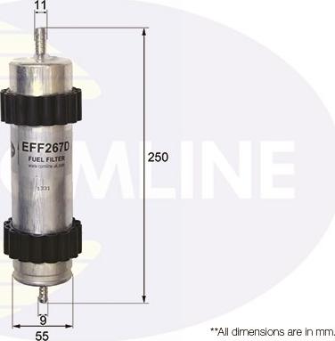 Comline EFF267D - Filtro carburante autozon.pro