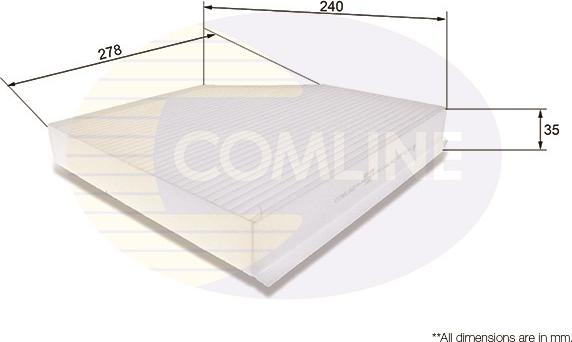 Comline EKF106 - Filtro, Aria abitacolo autozon.pro