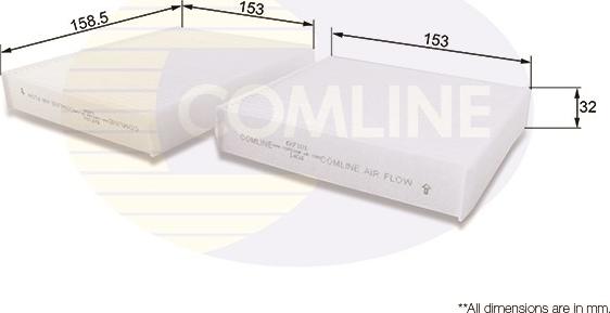 Comline EKF101 - Filtro, Aria abitacolo autozon.pro