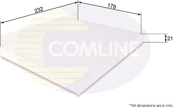 Comline EKF103 - Filtro, Aria abitacolo autozon.pro