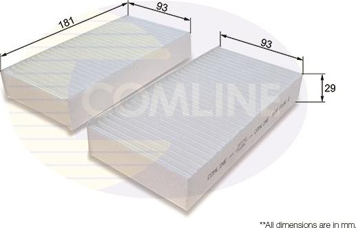 Comline EKF340-2 - Filtro, Aria abitacolo autozon.pro