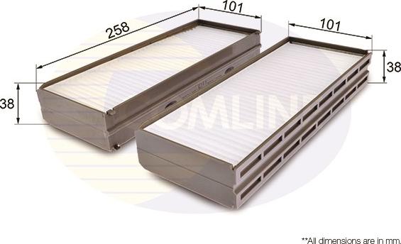 Comline EKF303 - Filtro, Aria abitacolo autozon.pro