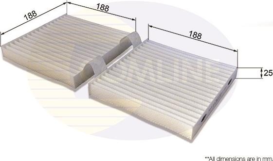 Comline EKF319 - Filtro, Aria abitacolo autozon.pro