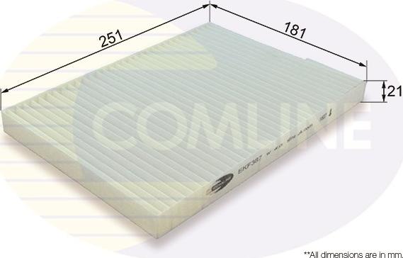 Comline EKF387 - Filtro, Aria abitacolo autozon.pro