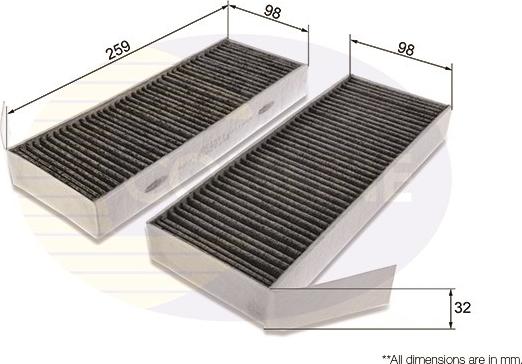 Comline EKF370A-2 - Filtro, Aria abitacolo autozon.pro