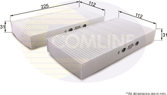 Comline EKF201 - Filtro, Aria abitacolo autozon.pro
