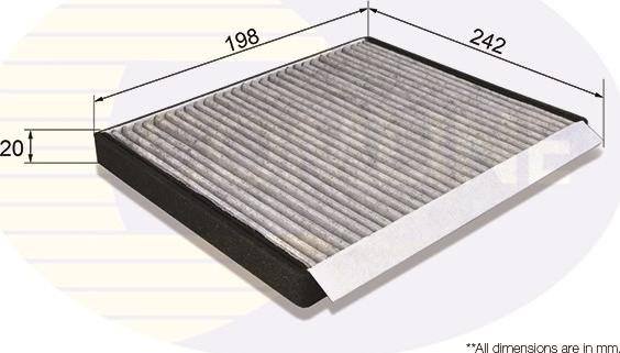 Comline EKF203A - Filtro, Aria abitacolo autozon.pro