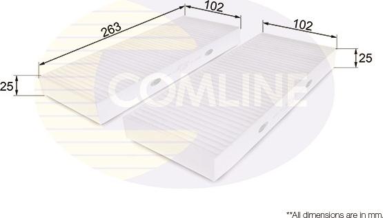 Comline EKF221 - Filtro, Aria abitacolo autozon.pro