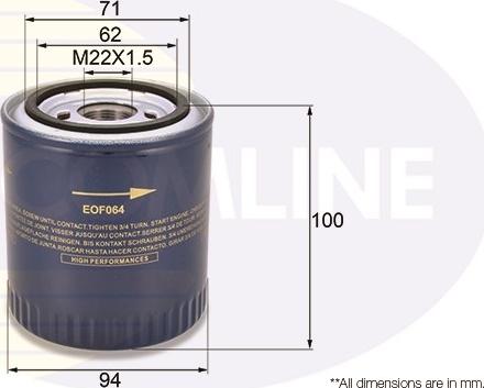 Comline EOF064 - Filtro olio autozon.pro