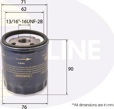 Comline EOF003 - Filtro olio autozon.pro