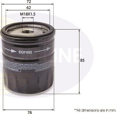 Comline EOF002 - Filtro olio autozon.pro