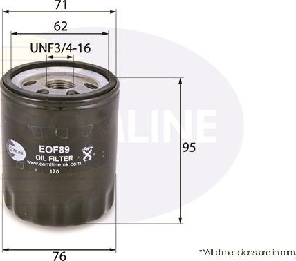 Comline EOF089 - Filtro olio autozon.pro