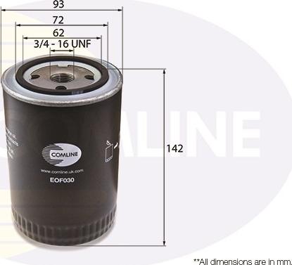 Comline EOF030 - Filtro olio autozon.pro