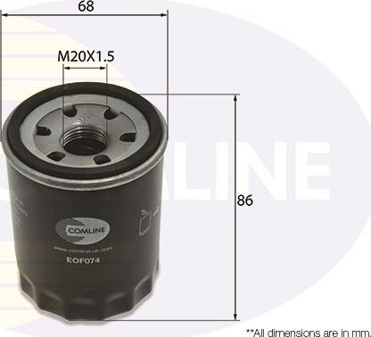 Comline EOF074 - Filtro olio autozon.pro