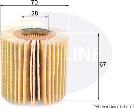 Comline EOF245 - Filtro olio autozon.pro