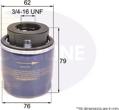 Comline EOF226 - Filtro olio autozon.pro