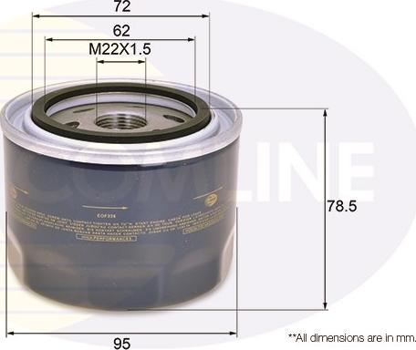 Comline EOF228 - Filtro olio autozon.pro