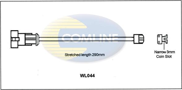 Comline WL044 - Contatto segnalazione, Usura past. freno / mat. d'attrito autozon.pro