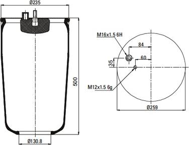 Connect 14884 - Soffietto, Sospensione pneumatica autozon.pro