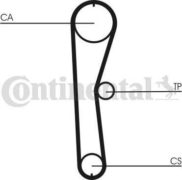 Contitech CT824K1 - Kit cinghie dentate autozon.pro