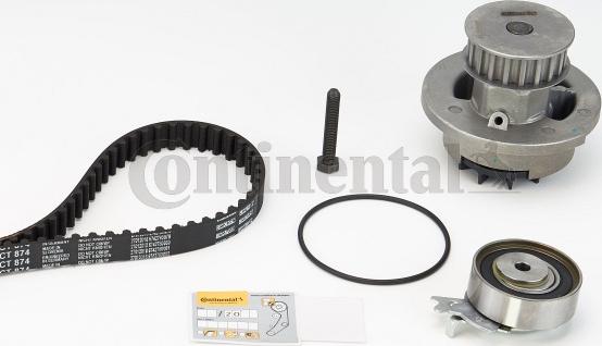 Contitech CT874WP2 - Pompa acqua + Kit cinghie dentate autozon.pro