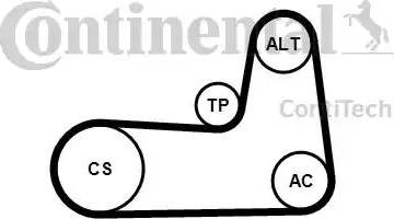 Continental 5PK1125K1 - Kit Cinghie Poly-V autozon.pro