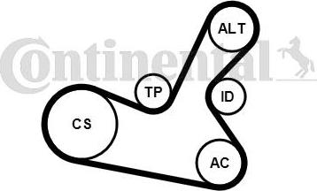 CONTITECH 5PK1300K1 - Kit Cinghie Poly-V autozon.pro