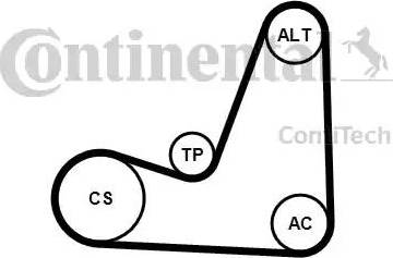 Continental 5PK1200K1 - Kit Cinghie Poly-V autozon.pro