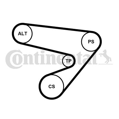 Continental 5PK1230K1 - Kit Cinghie Poly-V autozon.pro