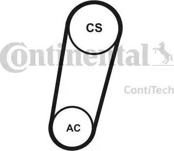 Continental 5PK705 ELAST T1 - Cinghia Poly-V autozon.pro