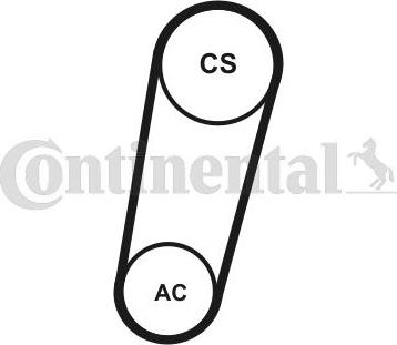 Contitech 5PK705ELASTT1 - Kit Cinghie Poly-V autozon.pro