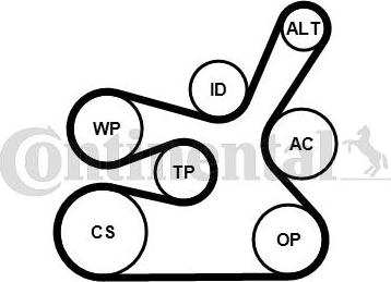 CONTITECH 6DPK1817K2 - Kit Cinghie Poly-V autozon.pro