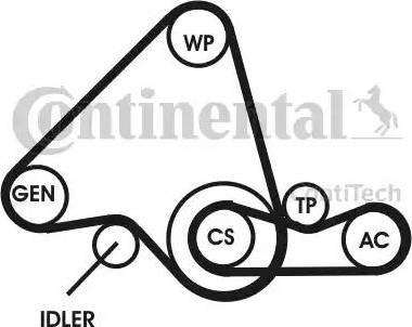 Continental 6PK995D1 - Kit Cinghie Poly-V autozon.pro