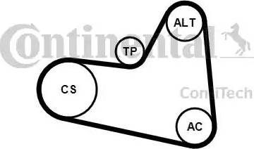 Continental 6PK976K2 - Kit Cinghie Poly-V autozon.pro