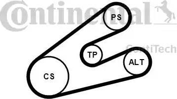 Continental 6PK1453K1 - Kit Cinghie Poly-V autozon.pro