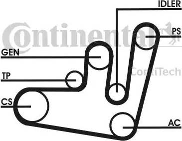 Continental 6PK1660D1 - Kit Cinghie Poly-V autozon.pro