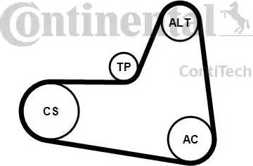 Continental 6PK1045K2 - Kit Cinghie Poly-V autozon.pro