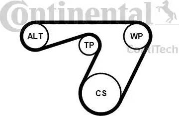 Continental 6PK1180K1 - Kit Cinghie Poly-V autozon.pro