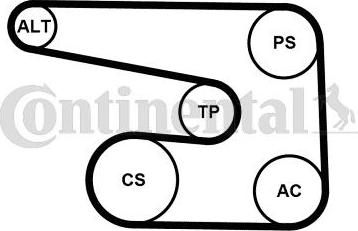 Continental 6PK1873K5 - Kit Cinghie Poly-V autozon.pro