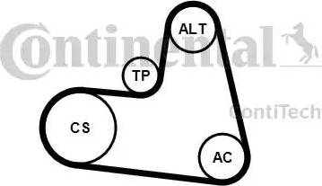 Continental 6PK1217K1 - Kit Cinghie Poly-V autozon.pro