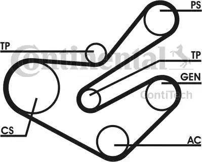 Continental 6PK1750D2 - Kit Cinghie Poly-V autozon.pro