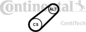 Continental 6PK701 ELAST - Cinghia Poly-V autozon.pro