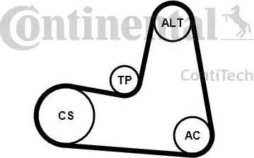 Continental 7PK1125K1 - Kit Cinghie Poly-V autozon.pro