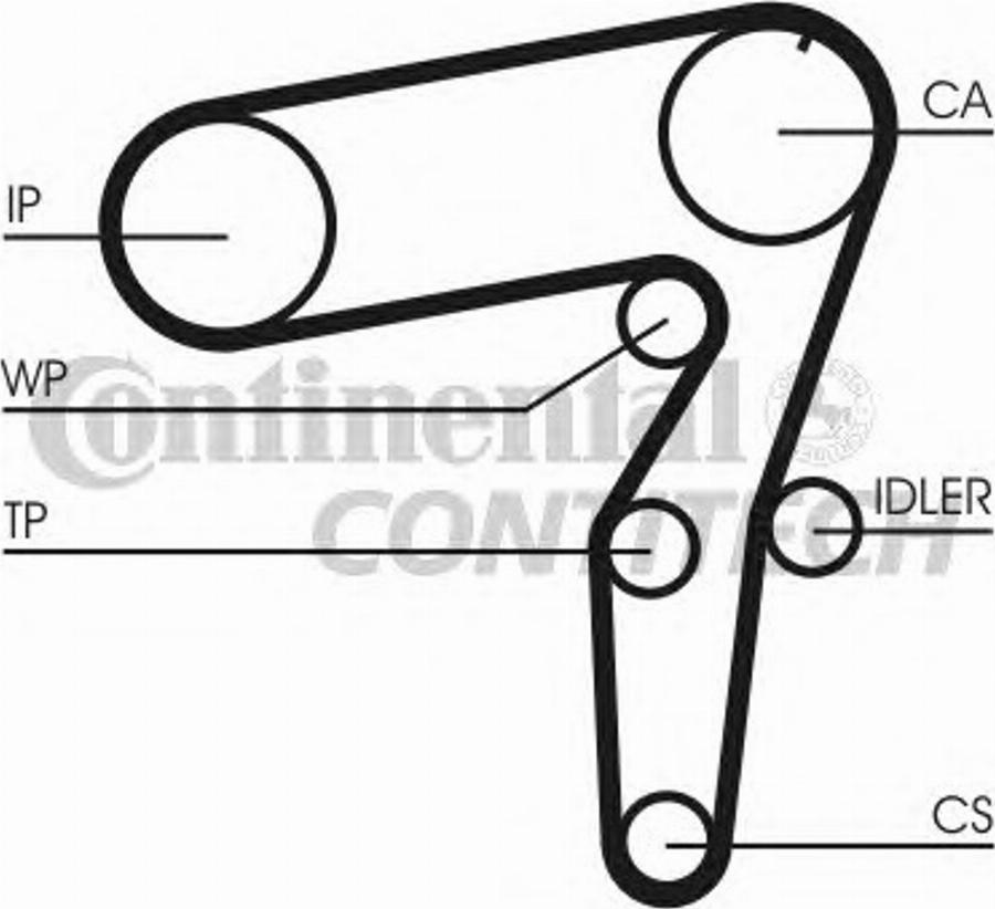 Contitech CT995K1 - Kit cinghie dentate autozon.pro