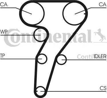 Continental CT1106 - Cinghia dentata autozon.pro