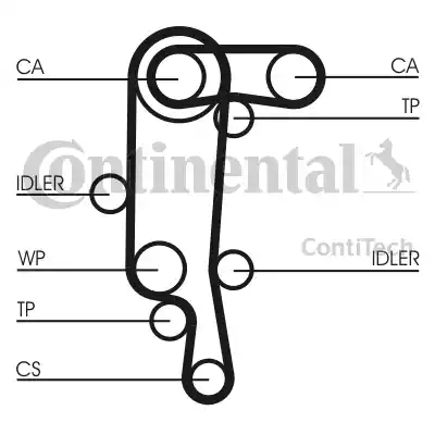 Continental CT957K1 - Kit cinghie dentate autozon.pro